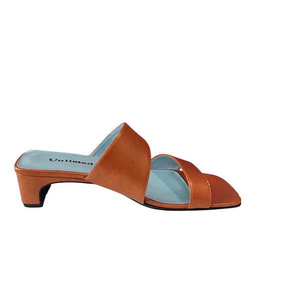 Unlisted Kenneth Cole Block Heels Sandals Womens 8M Terracotta - Picture 2 of 11